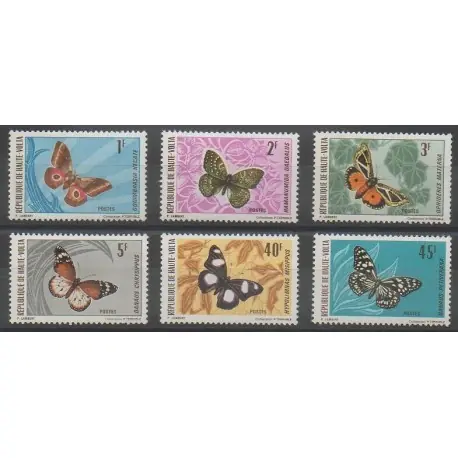 Haute-Volta - 1971 - No 242/247 - Insectes Prix Réduit