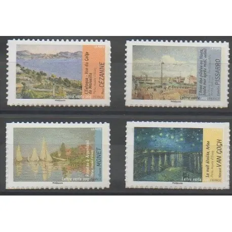 Meilleure Vente France - Autoadhésifs - 2013 - No 826A - 828A - 829A - 835A - Peinture