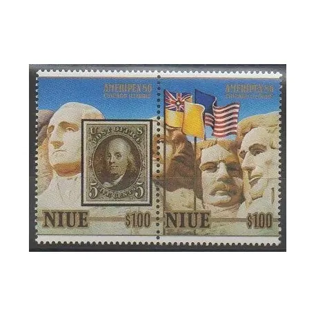 Achat Immédiat Niue - 1986 - No 495/496 - Exposition - Philatélie