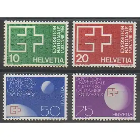 Prix Promo Suisse - 1963 - No 717/720 - Exposition