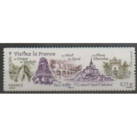Livraison Mondiale France - Autoadhésifs - 2012 - No 713 - Sites