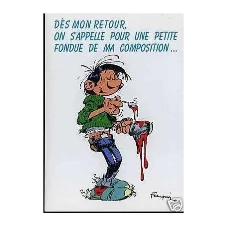 G. Lagaffe - Des mon retour on s'appelle... - Franquin Meilleur Prix