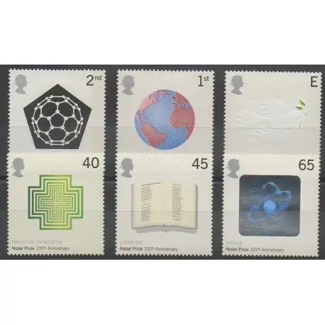 Prix Choc Grande-Bretagne - 2001 - No 2274/2279 - Célébrités