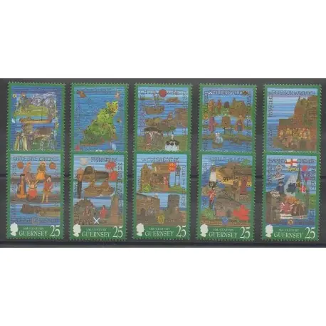 Guernesey - 1998 - No 769/778 - Histoire Nouvelle Collection