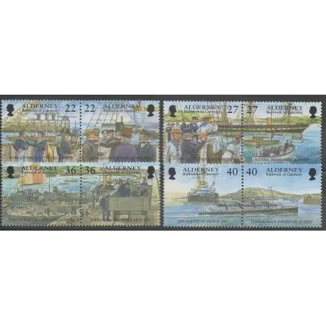 Aurigny (Alderney) - 2001 - No 180/187 - Navigation Soldes