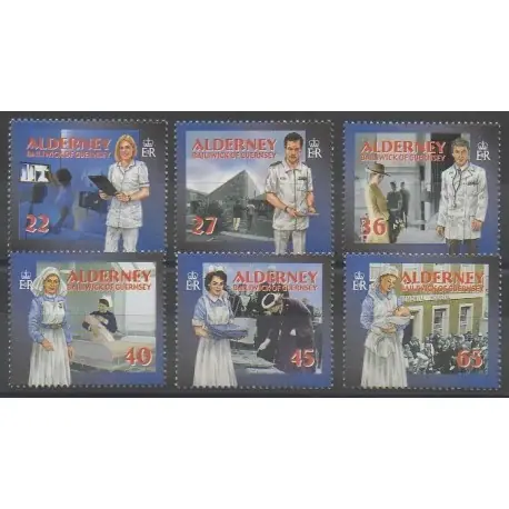 Aurigny (Alderney) - 2001 - No 168/173 - Santé ou Croix-Rouge Garantie Incluse
