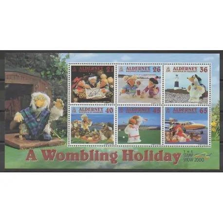 Aurigny (Alderney) - 2000 - No BF7 - Tourisme - Philatélie - Sports divers Livraison Express