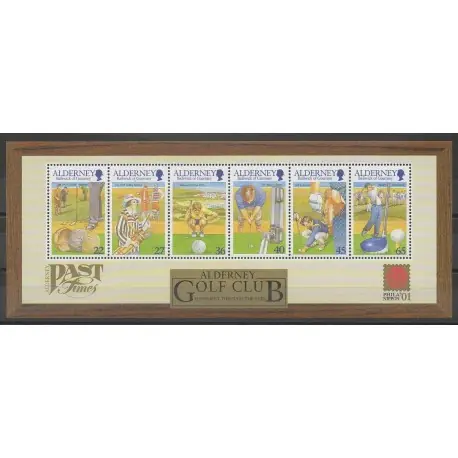 Marque Aurigny (Alderney) - 2001 - No BF10 - Sports divers