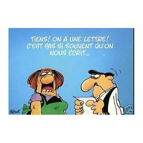 Les Bidochons - Tiens on a une lettre ! - Binet Offre Exclusive