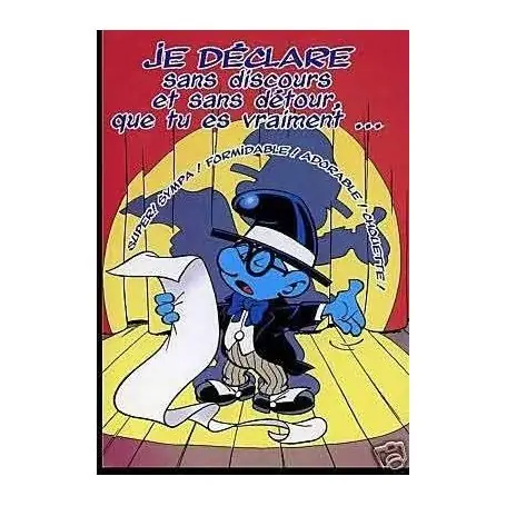 Édition Limitée Les Schtroumpfs - Je declare sans discours et... - Peyo