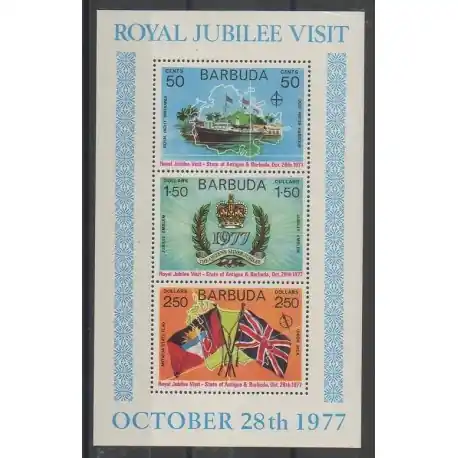 Petit Prix Barbuda - 1977 - No BF25 - Royauté - Principauté