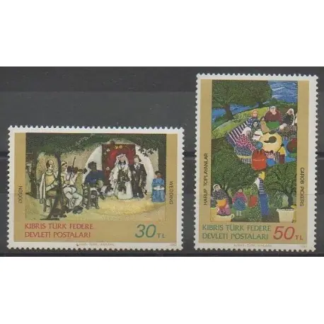 Original Turquie - Chypre du nord - 1982 - No 107/108