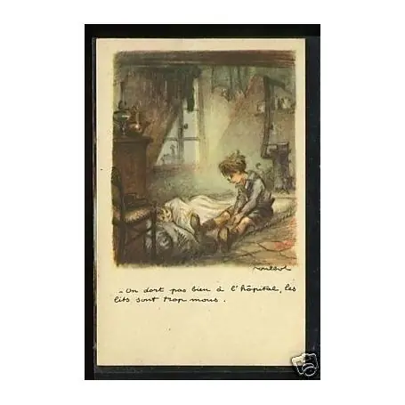 On dort pas bien a l'hopital...Le Taudis par Poulbot Top Vente