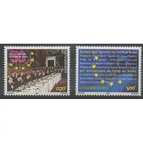 Luxembourg - 2007 - No 1684/1685 - Histoire Exclusif