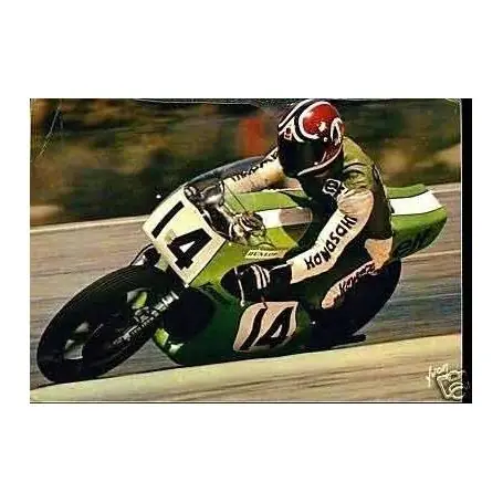 Leon sur Kawasaki au Castellet - CPSM Prix Cassé