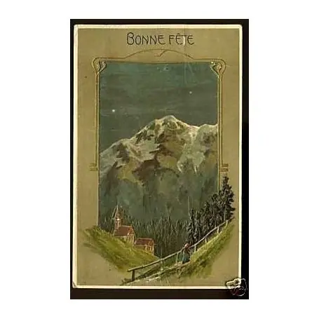 Certifié Bonne fete -Paysage de montagne - Relief