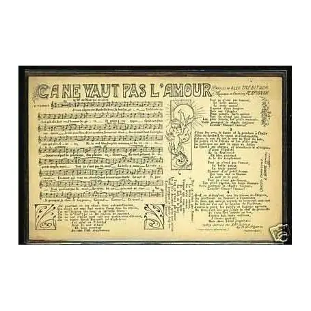 Nouvelle Collection Carte chanson - Ca ne vaut pas l'amour