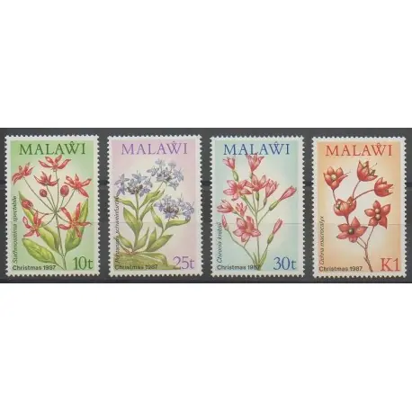 Populaire Malawi - 1987 - No 501/504 - Noël - Fleurs