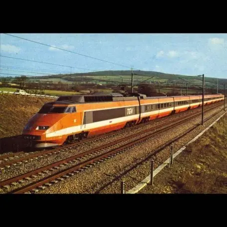 TGV qui dessert depuis octobre 1981 le sud-est de la France a la vitesse de 260km/h - Carte neuve Offre Exclusive
