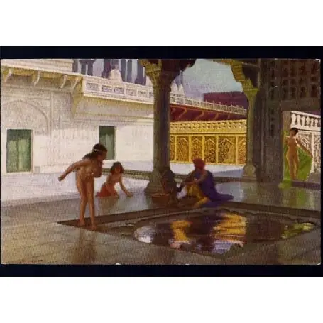 Inde - Charmeur de serpents et femmes nues au serail de l'empereur San Jehan Solde