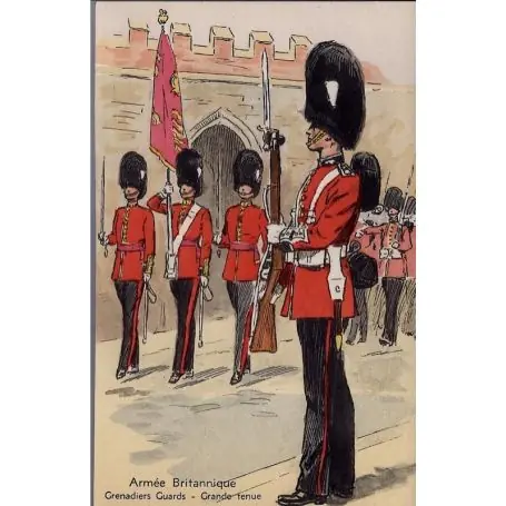 Armee Britannique - Grenadiers Guards - Grande tenue Illustree par Maurice Tou Premium
