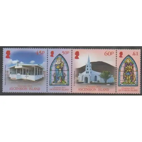 Ascension - 2013 - No 1109/1112 - Églises - Noël Must-Have