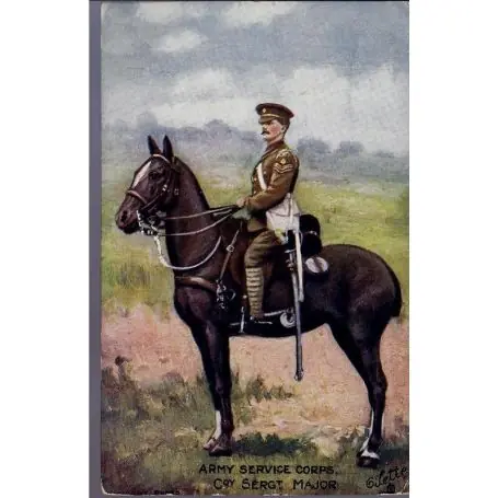 Army service Corps - Coy Sergeant Major Carte n'ayant pas voyage Nouvelle Collection