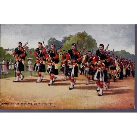 Pipers of the Highland Light Infantry Carte n'ayant pas voyage Vente Directe