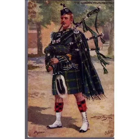Affaire À Saisir The Gordon Highlanders - Piper Illustree par Harry Payne - Carte n'ayant pas v