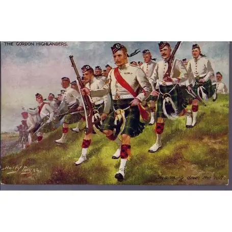 The Gordon Highlanders - Swarming down the Hill Illustree par Harry Payne - Ca Remise