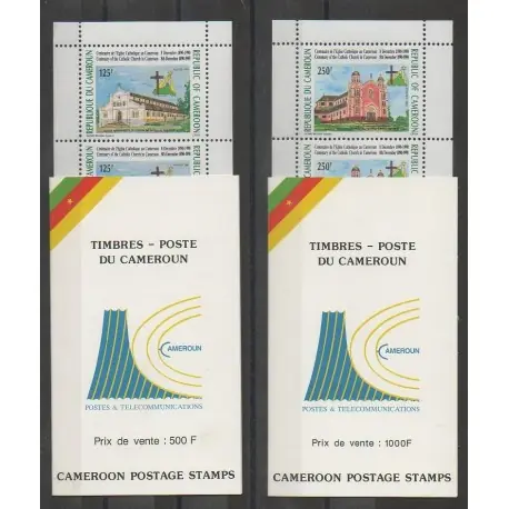 Nouveauté Cameroun - 1991 - No C849/C850 - Églises