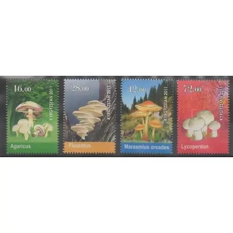 Meilleure Qualité Kirghizistan - 2011 - No 557/560 - Champignons