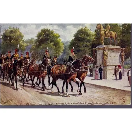 Marque The Royal Horse Artillery on their way to fire a Royal Salute Illustree par Ha