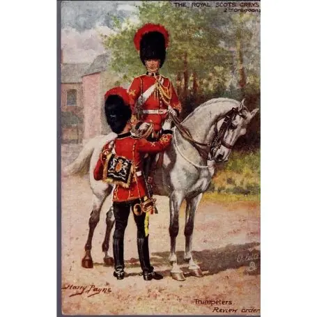 Populaire The Royal Scots Greys - 2nd Dragoons - Trumpeter Illustree par Harry Payne - C