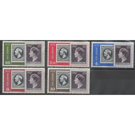 Luxembourg - 1952 - No PA16/PA20 - Timbres sur timbres En Vogue