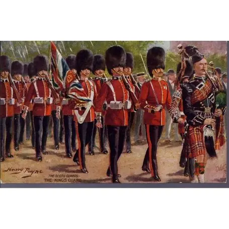 Premium The Scots Guards - The King's Guard Illustree par Harry Payne - Carte n'ayant