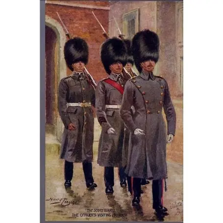 The Scots Guards - The officer visiting patrol Illustree par Harry Payne - Car Remise