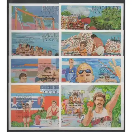 Togo - 1986 - No BF221/BF228 surchargés - Jeux Olympiques d'été Acheter Direct
