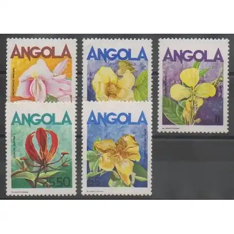 Nouvel Arrivage Angola - 1985 - No 699/703 - Fleurs