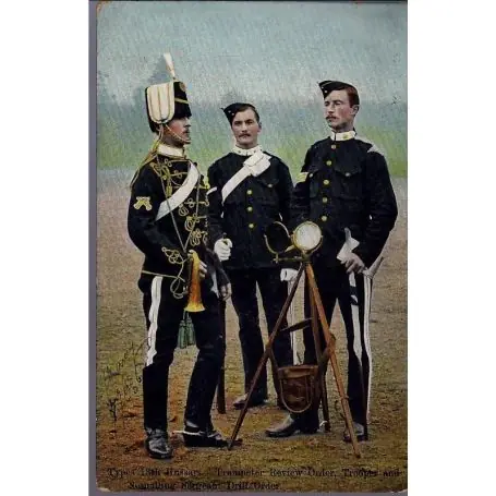 Types 13th Hussars - Trumpeter Review Order - Trooper and Signalling sergeant Super Prix