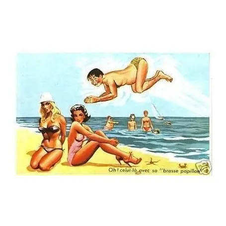 A la plage - Oh ! Celui la avec sa brasse papillon Soldes