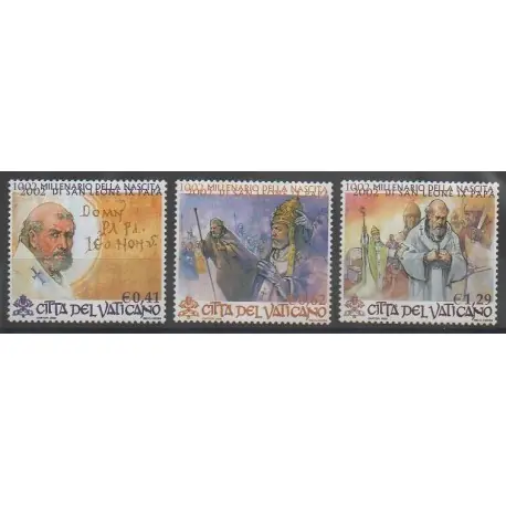 Livraison Mondiale Vatican - 2002 - No 1276/1278