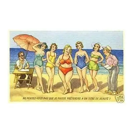 A la plage - Pretendre a un titre de beaute Authentique