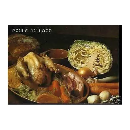 Carte Recette - La poule au lard Dernier Modèle