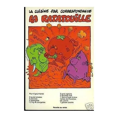 Carte Recette - La ratatouille Prix Réduit