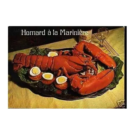 Carte Recette - Le Homard a la mariniere Seulement Aujourd’hui