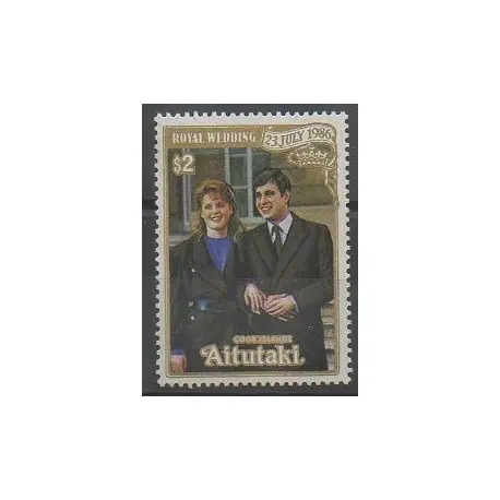 Aitutaki - 1986 - No 441 - Royauté - Principauté Marque