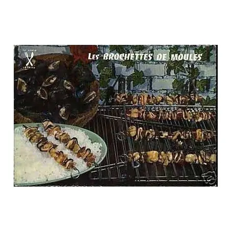 Promotion Carte Recette - Les brochettes de Moules