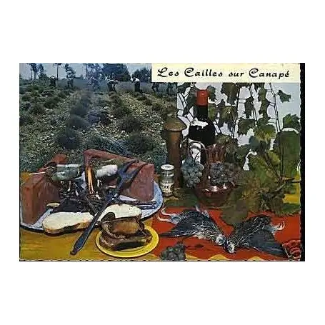 Carte Recette - Les cailles sur canape Offre Spéciale
