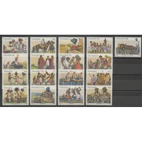 Afrique du Sud - Transkei - 1984 - No 142/158 - Artisanat ou métiers - Folklore Acheter Direct